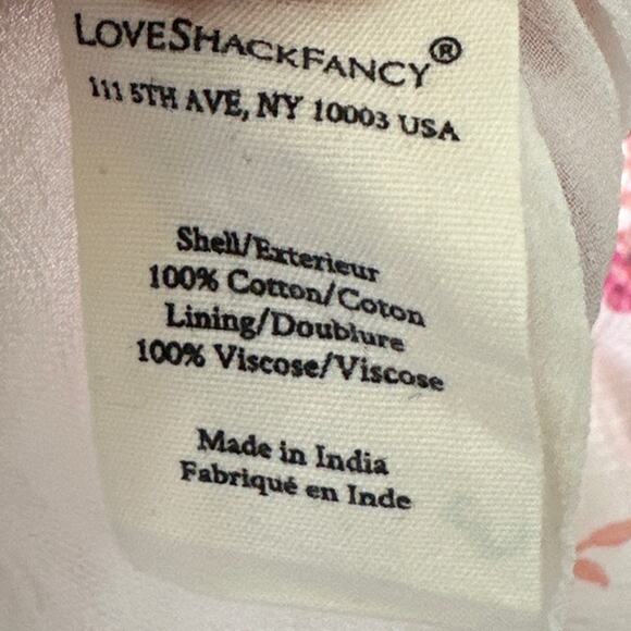LOVESHACKFANCY Vessara Dress in Passion Pink size large - Picture 10 of 12